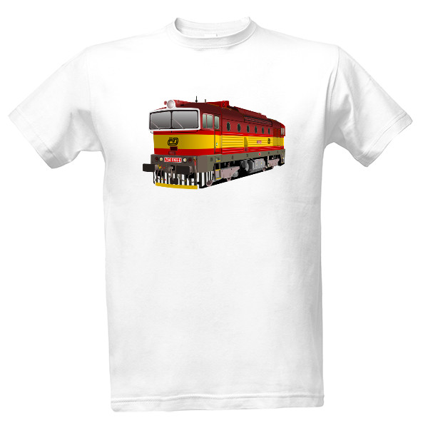 Tričko s potiskem Lokomotiva 754 