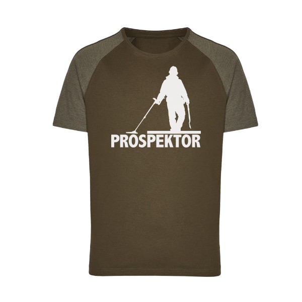 Tričko s potiskem Prospektor - Hnědé camo | Pánské | Bílá Silueta