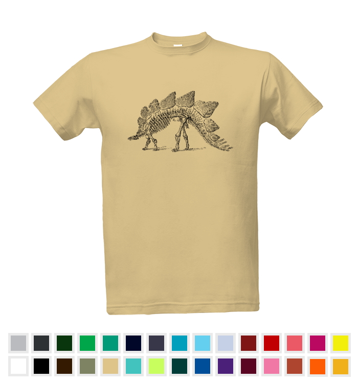 Tričko s potiskem Stegosaurus - Více barev | Pánské