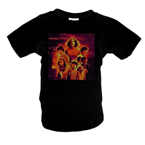Tričko s potiskem Stranger Things - parta