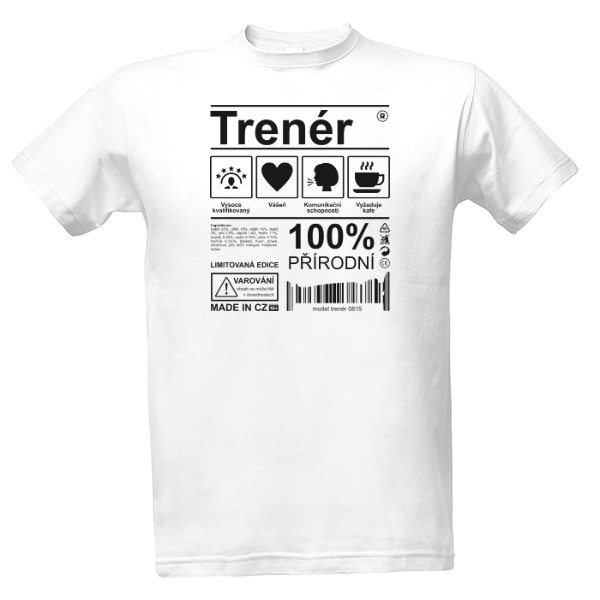 Tričko s potiskem Trenér