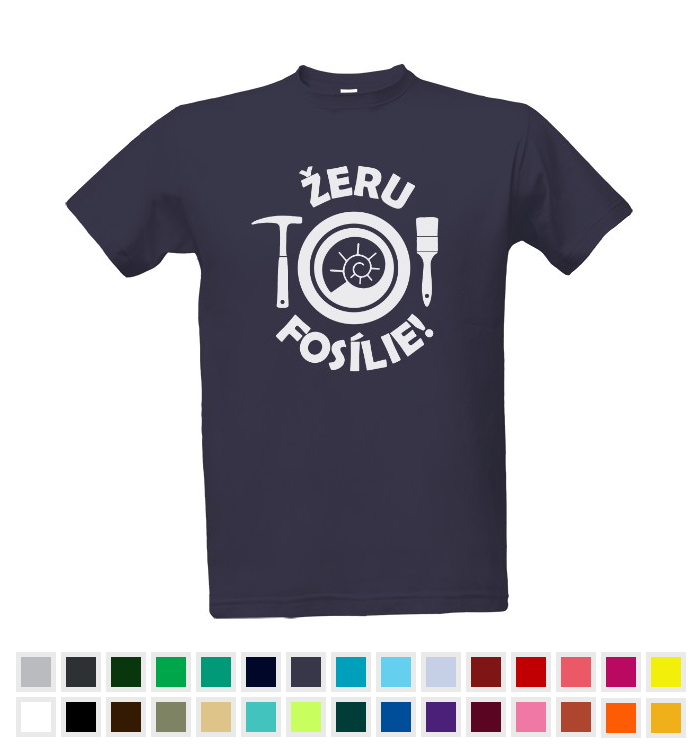 Tričko s potiskem Žeru fosílie! - Více barev | Pánské 